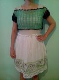 Vestido Parresh com blusinha de crochê